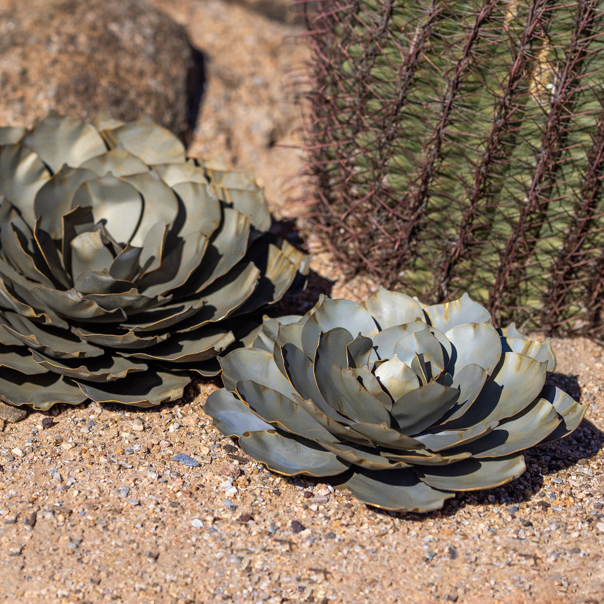 Metal Succulents | Faux Succulents | Desert Steel Yard Art