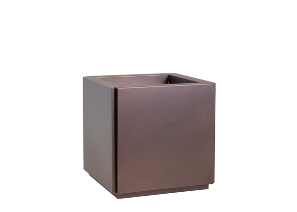 Steel Straight Box Style Planter - Copper Rock