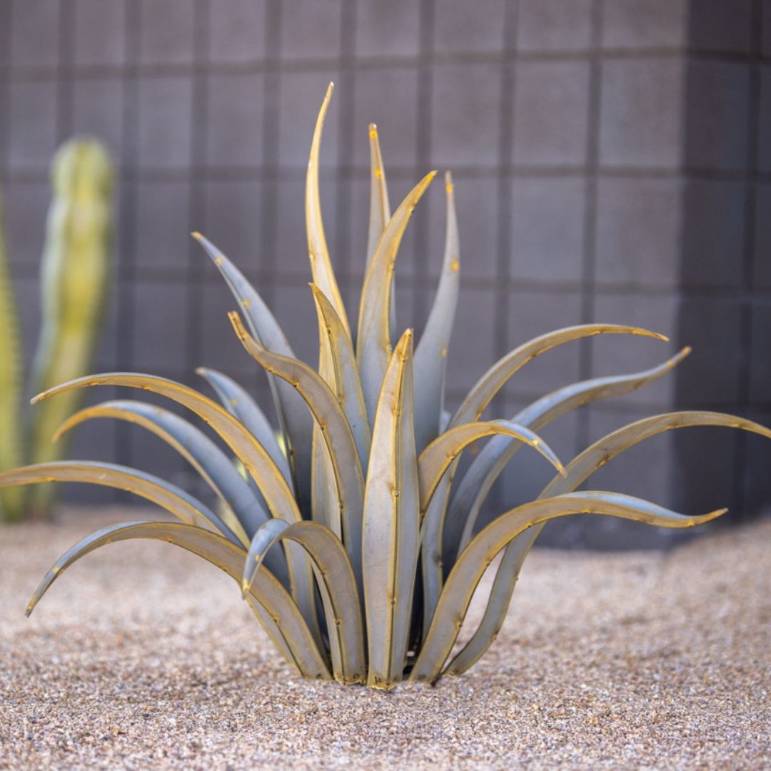 Desert Steel Octopus Agave Large Metal Yard Art 53”W x 35”H All Weather