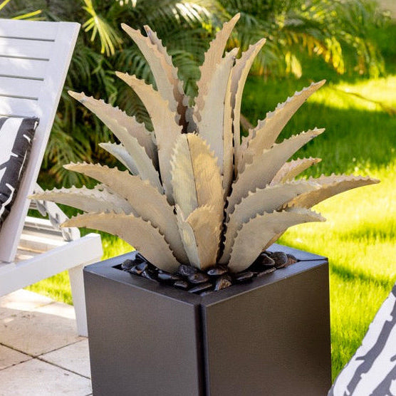 saw tooth succulent Metal Sawtooth Agave Plant (Small) | Faux Agave