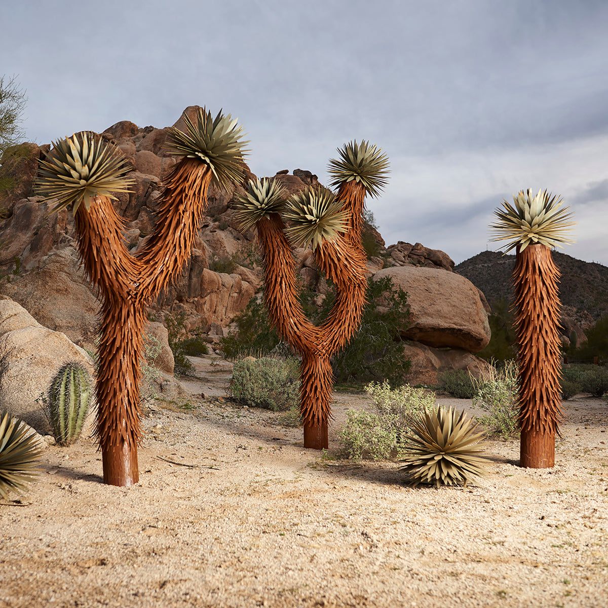 Metal Joshua Trees Faux Joshua Tree Desert Steel Yard Art