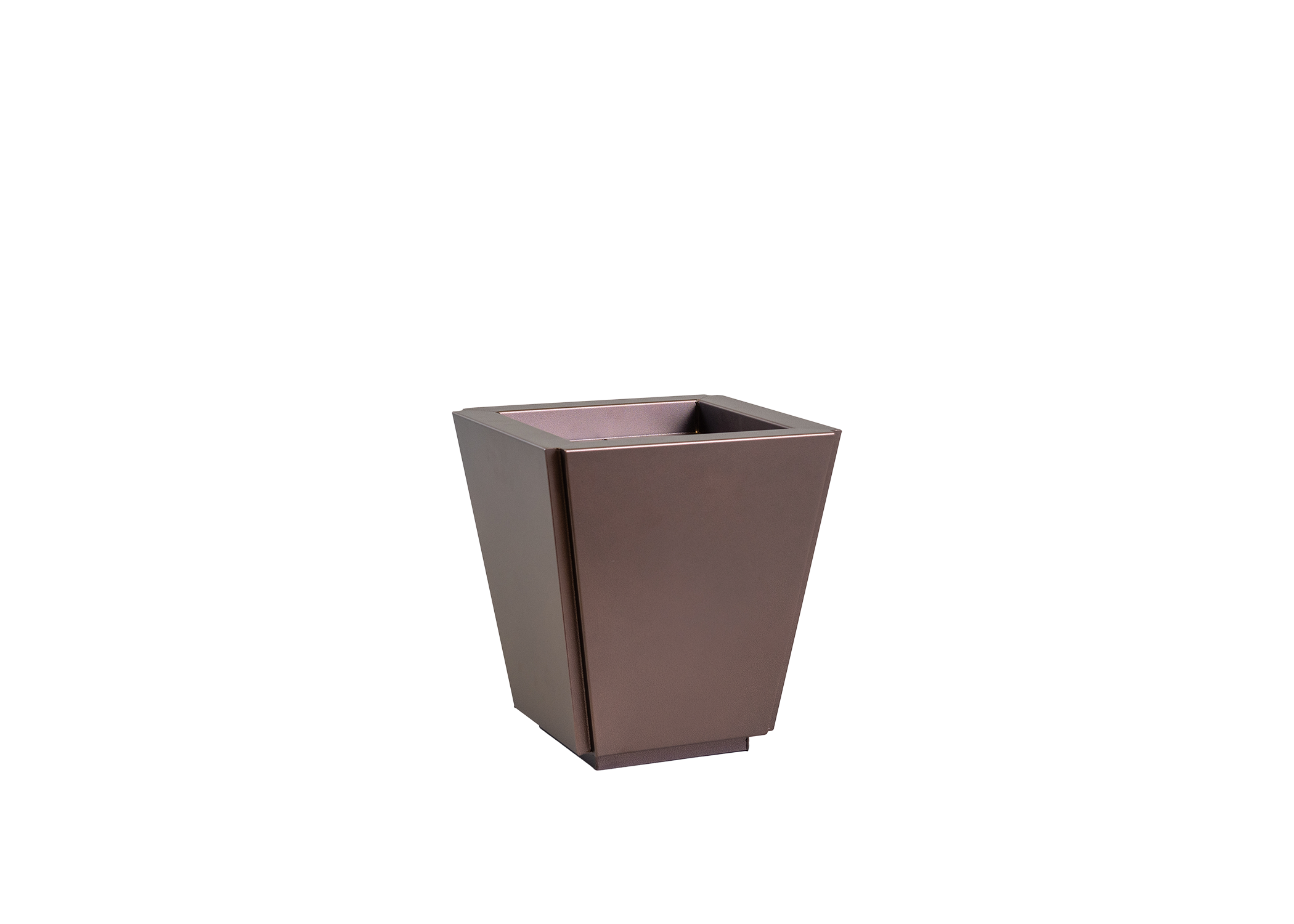 Steel Tapered Box Style Planter - Copper Rock