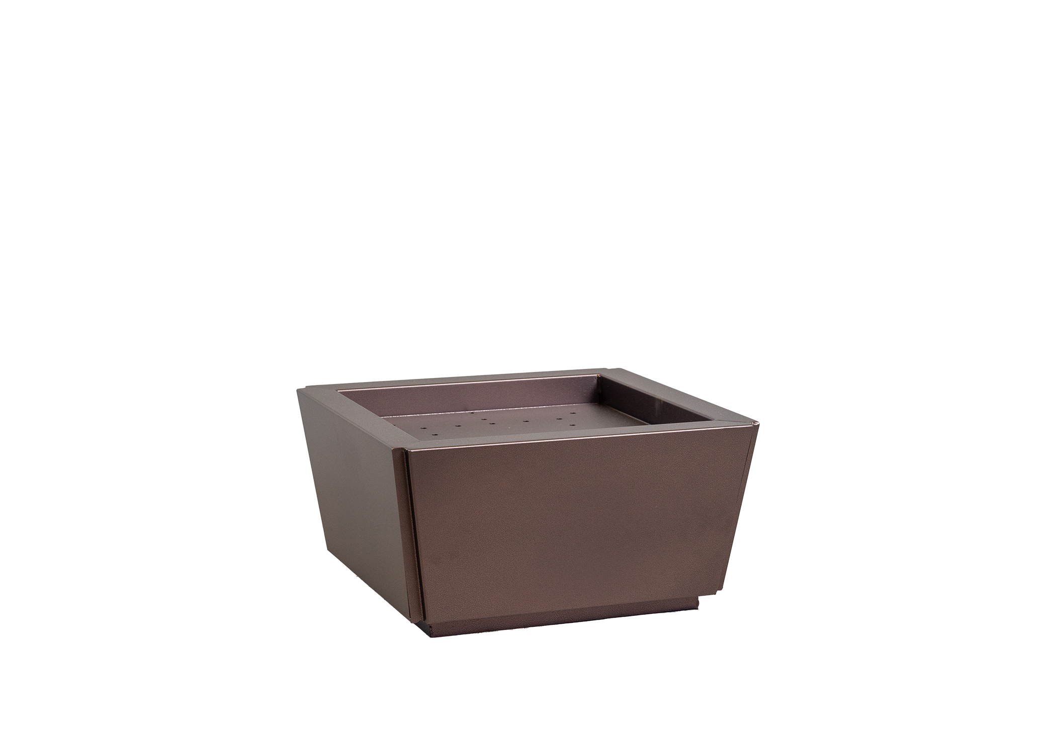 Steel Tapered Box Style Planter - Copper Rock