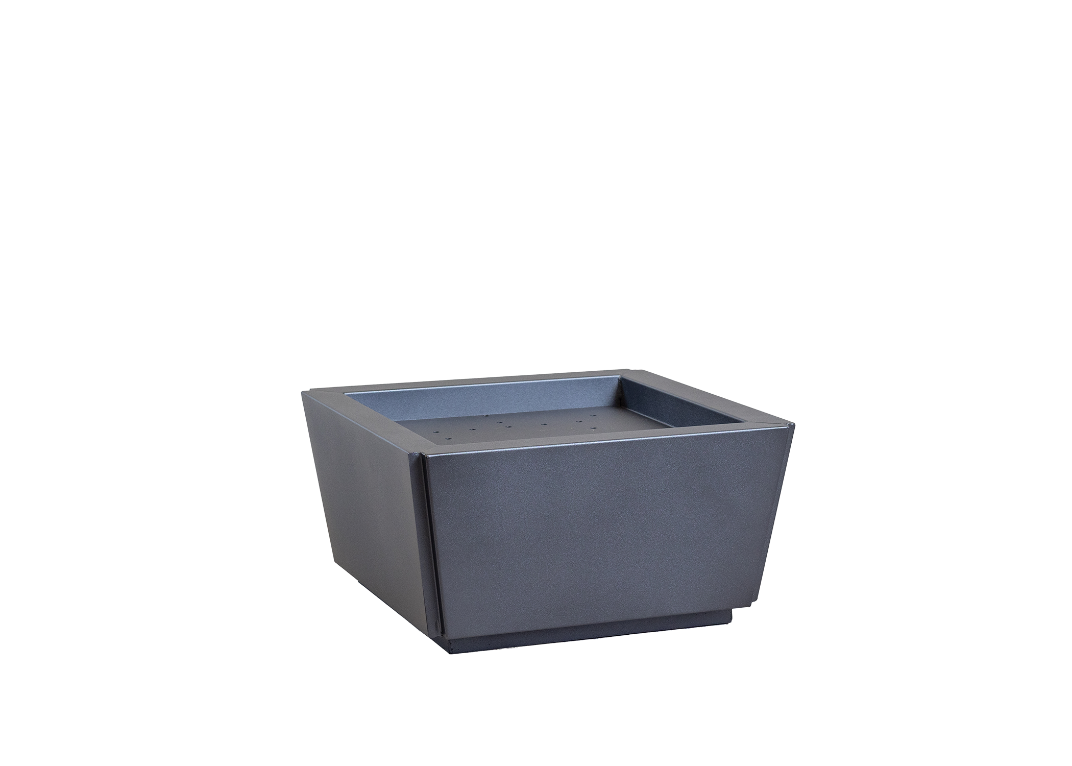 Steel Tapered Box Style Planter - Graphite 