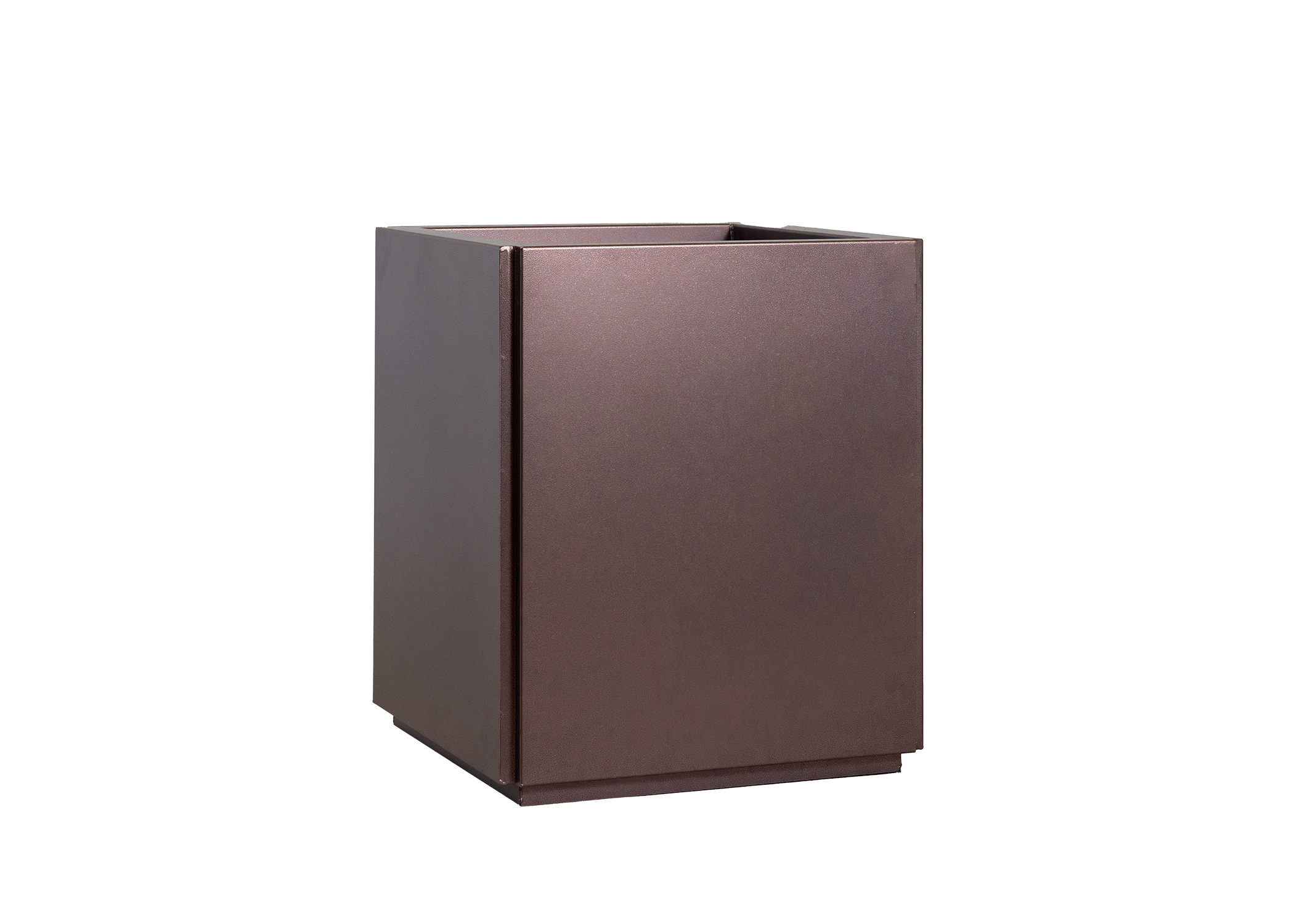 Steel Straight Box Style Planter - Copper Rock