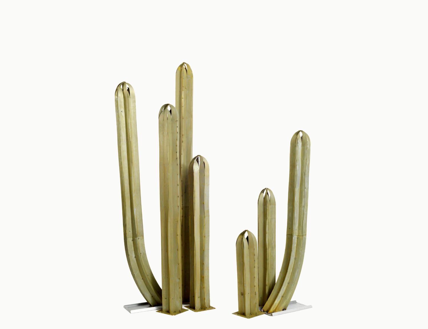 7pc Steel Mexican Fence Post on white background