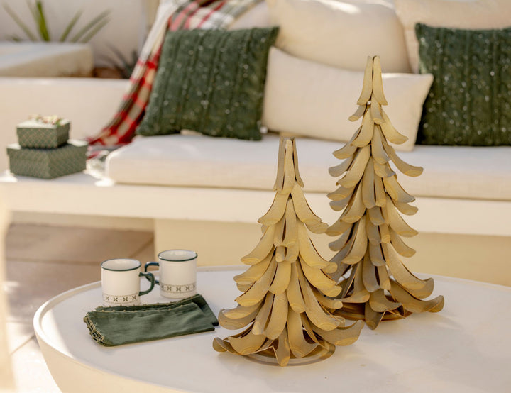 Metal Blue Atlas Cedar Pairing on Table