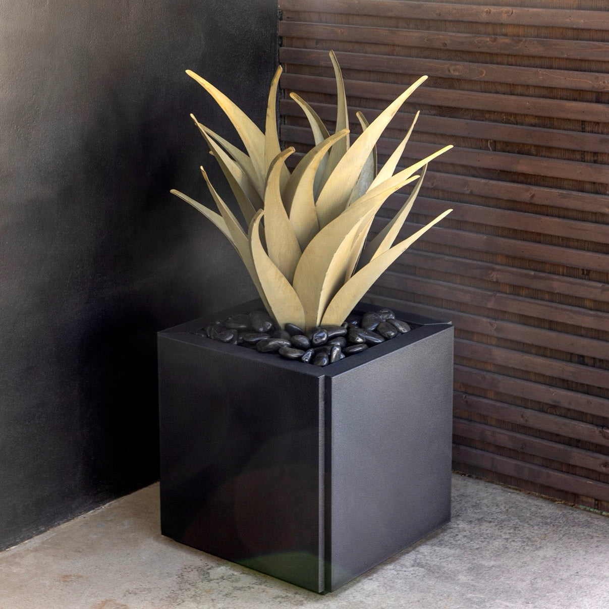 Glow Agave | Metal Landscape Art | Desert Steel