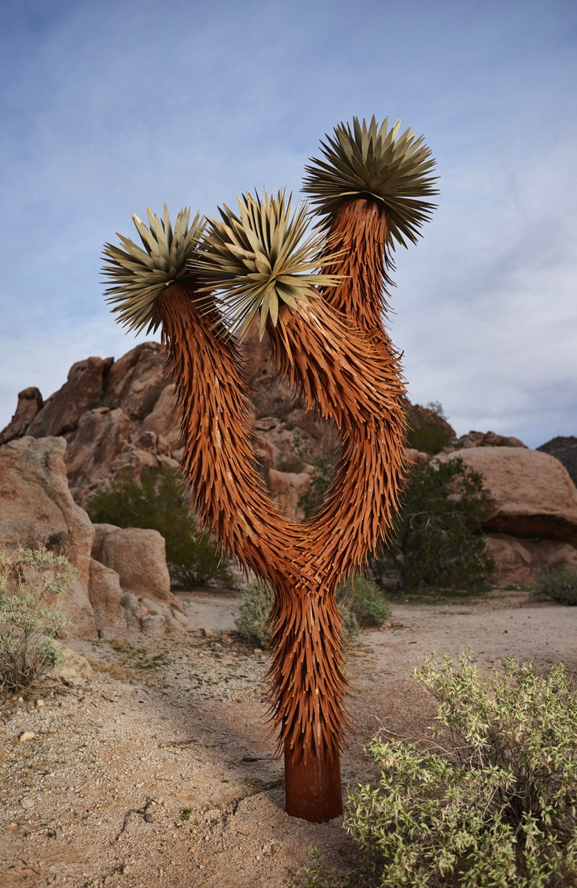 Artificial Joshua Tree Metal Landscape Art Desert Steel
