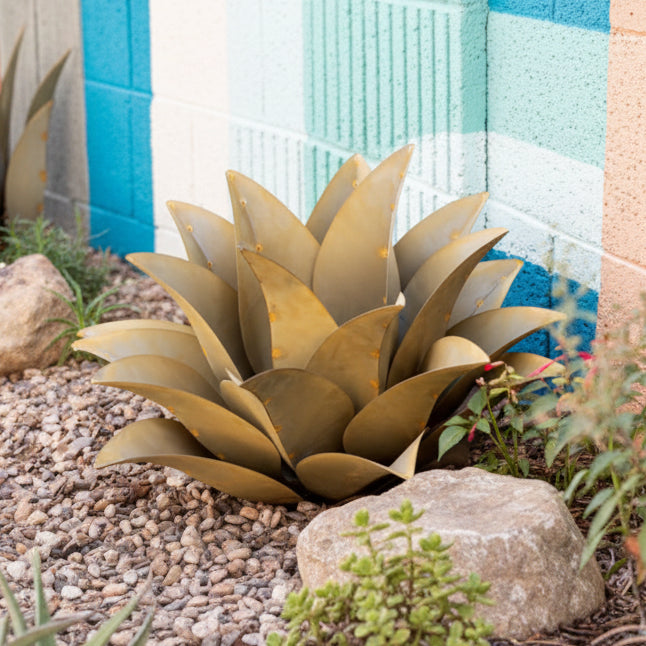 whale pot plant Whale's Tongue Agave | Metal Landscape Art