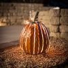 Orange Metal Pumpkin Luminary