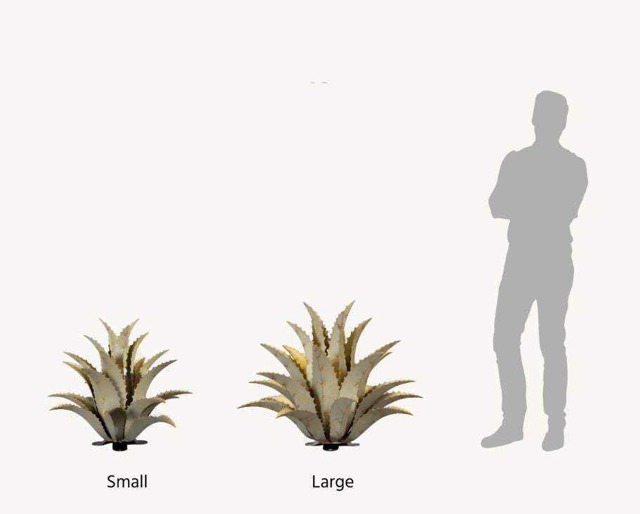 saw tooth succulent Metal Sawtooth Agave Plant (Small) | Faux Agave