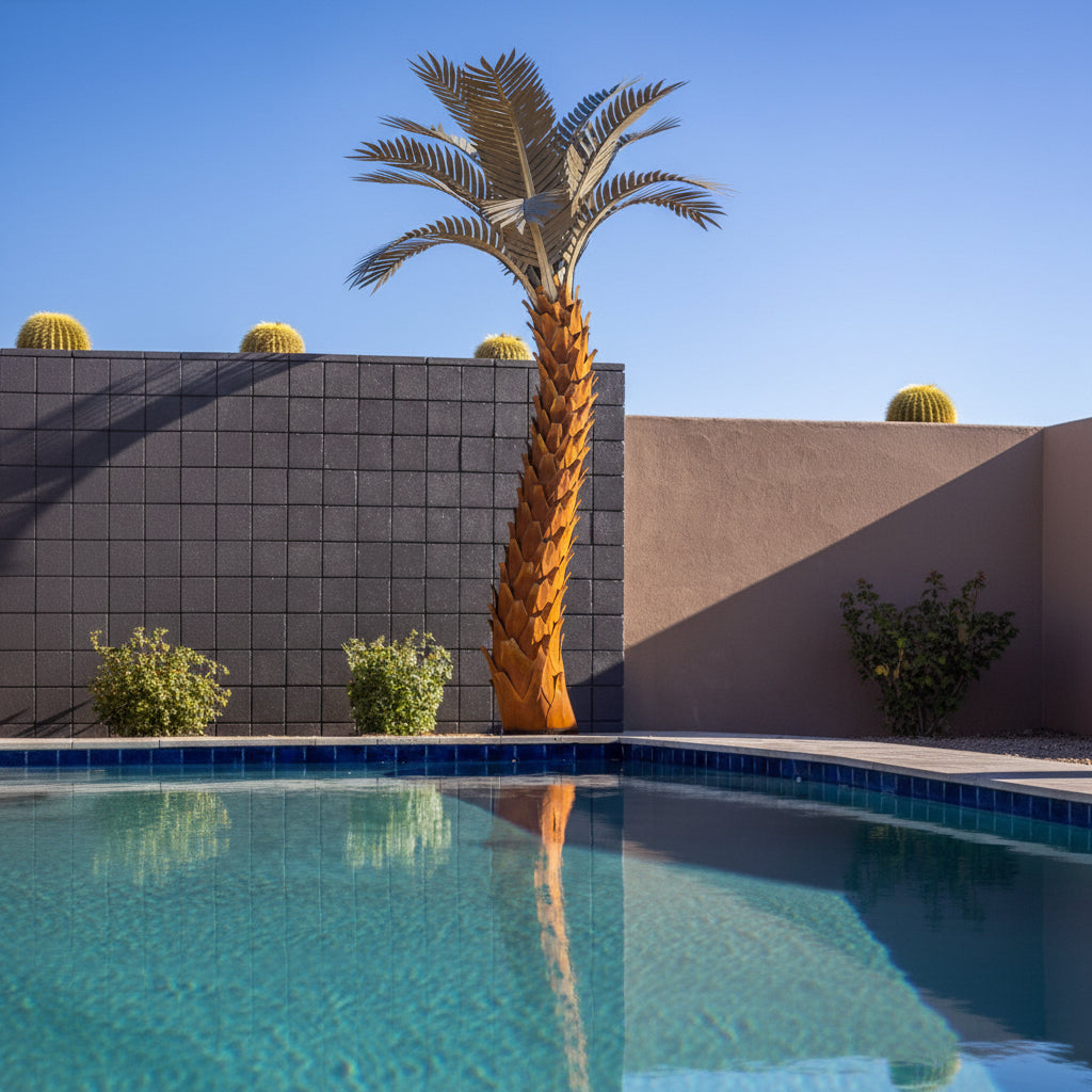 plant of steel palm Sunset Landscape Ten Frond Palm Desert Steel